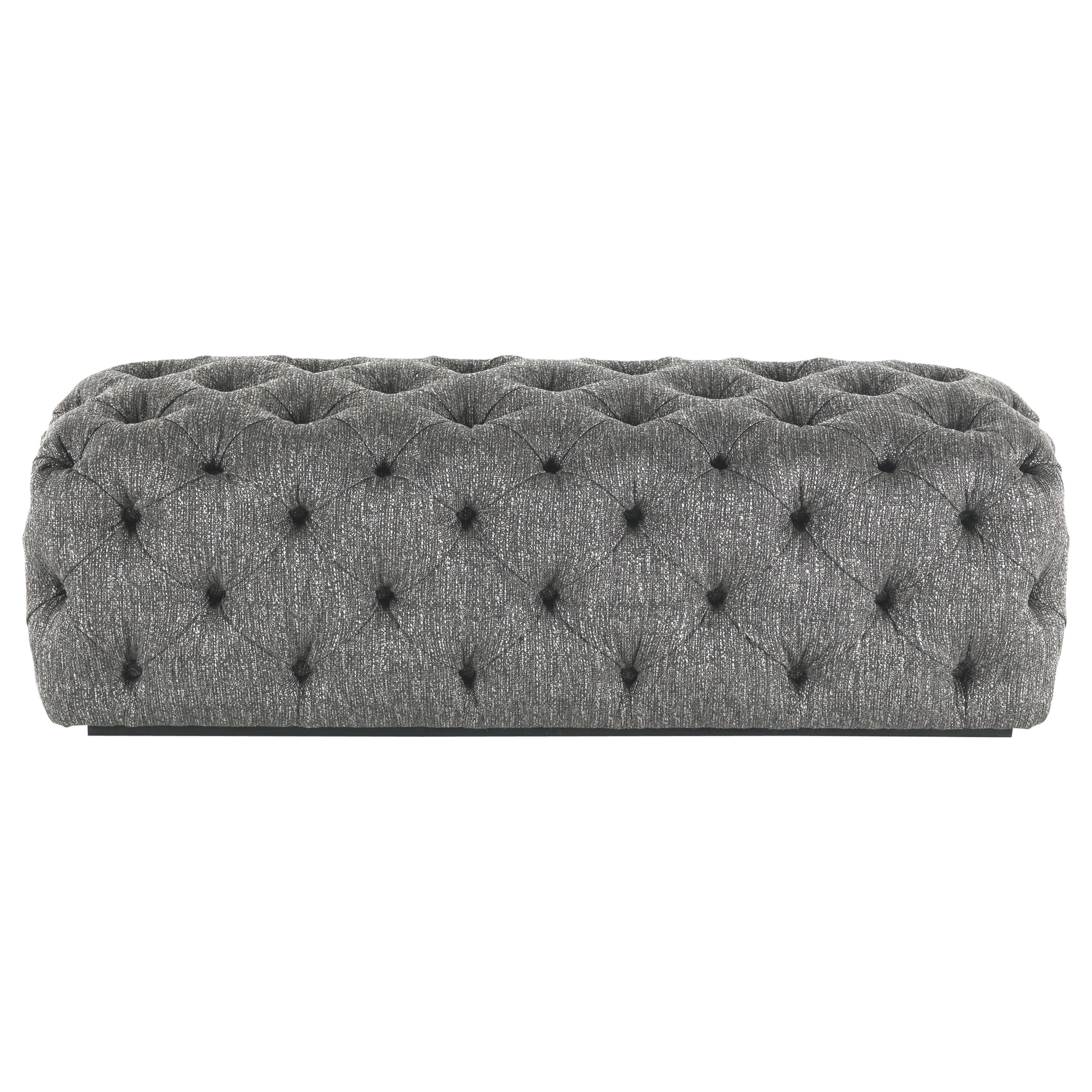 21st Century King's Cross Rectangular Pouf in Fabric by Gianfranco Ferré Home