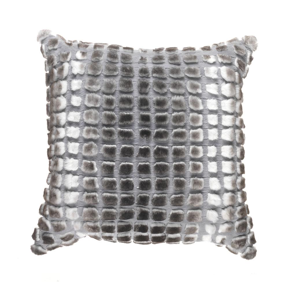 Gianfranco Ferré Kirah Boucle Pillow in Grey Orylag Fur For Sale