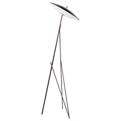 Gianfranco Ferré Home Lapa Floor Lamp in Metal and Shade in White Opaline Glass