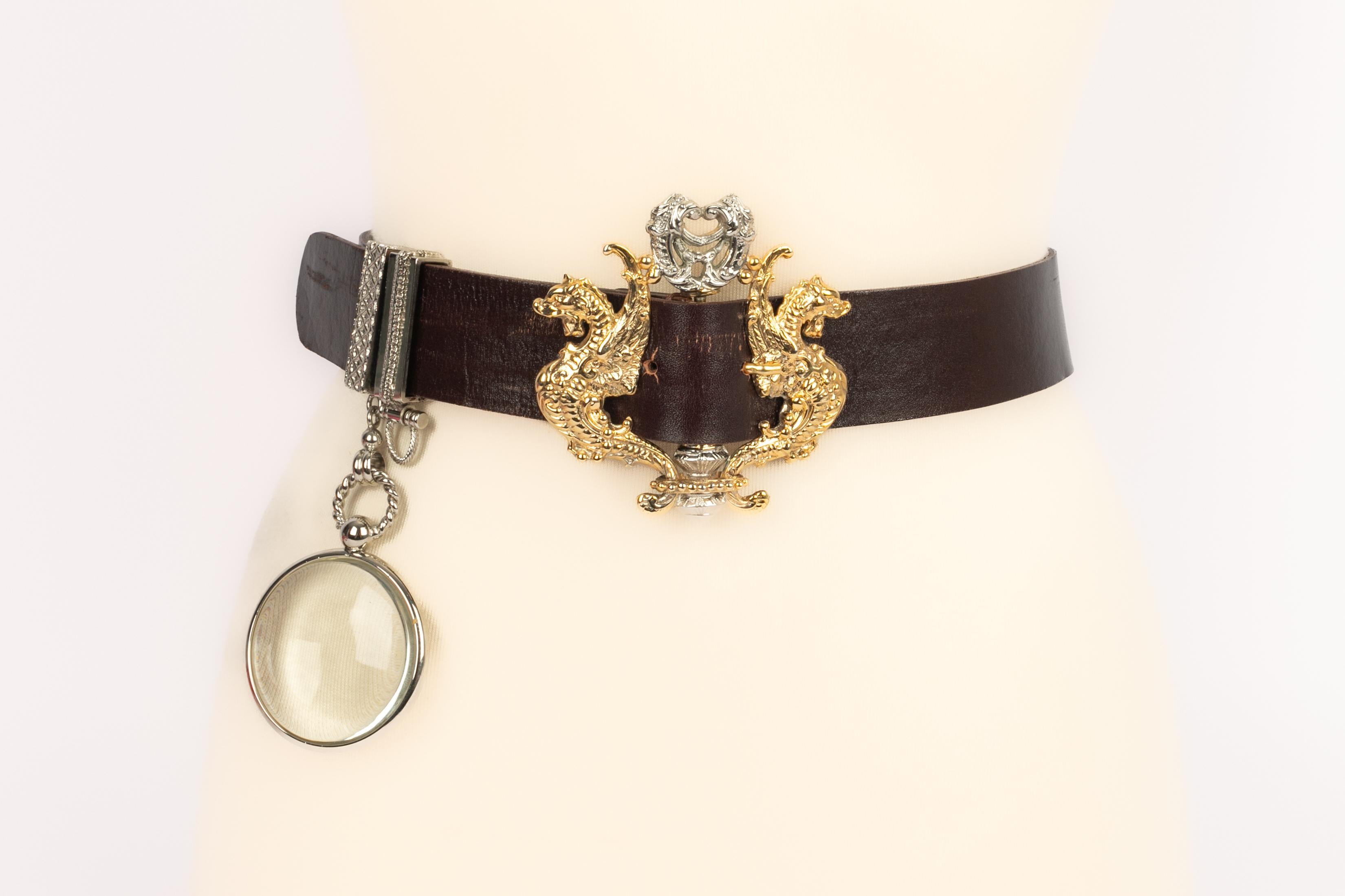 Gianfranco Ferré leather belt For Sale 5