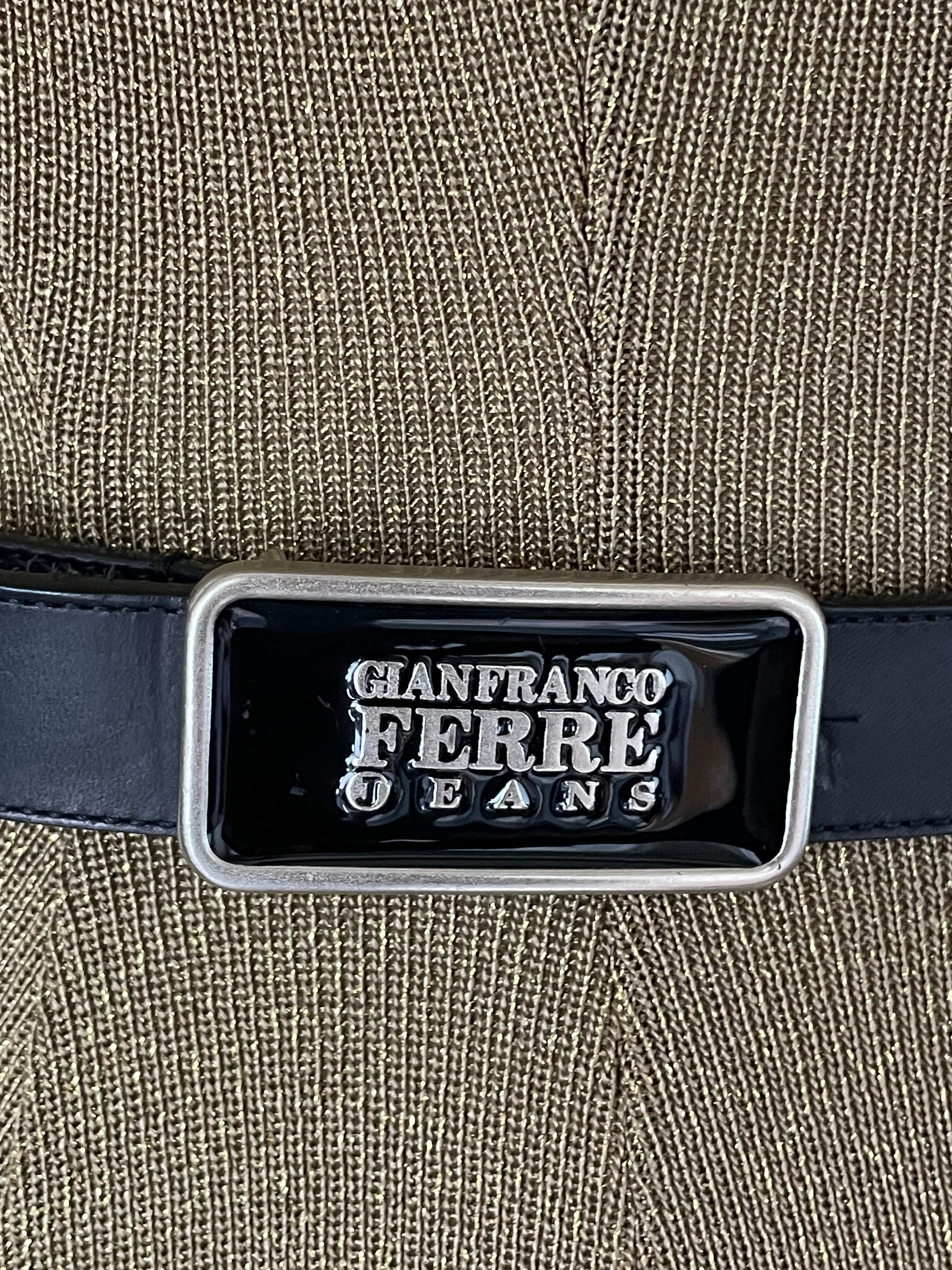 Rare Gianfranco Ferre Belt.

Gianfranco Ferré was an Italian fashion designer known for his elegant and sophisticated designs. He was often referred to as the 