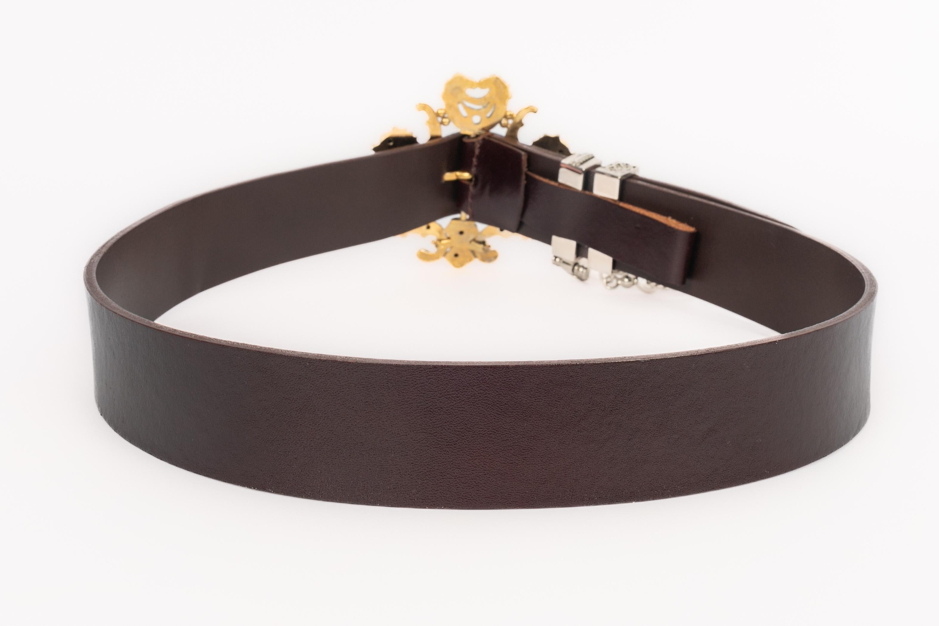 Women's Gianfranco Ferré leather belt For Sale