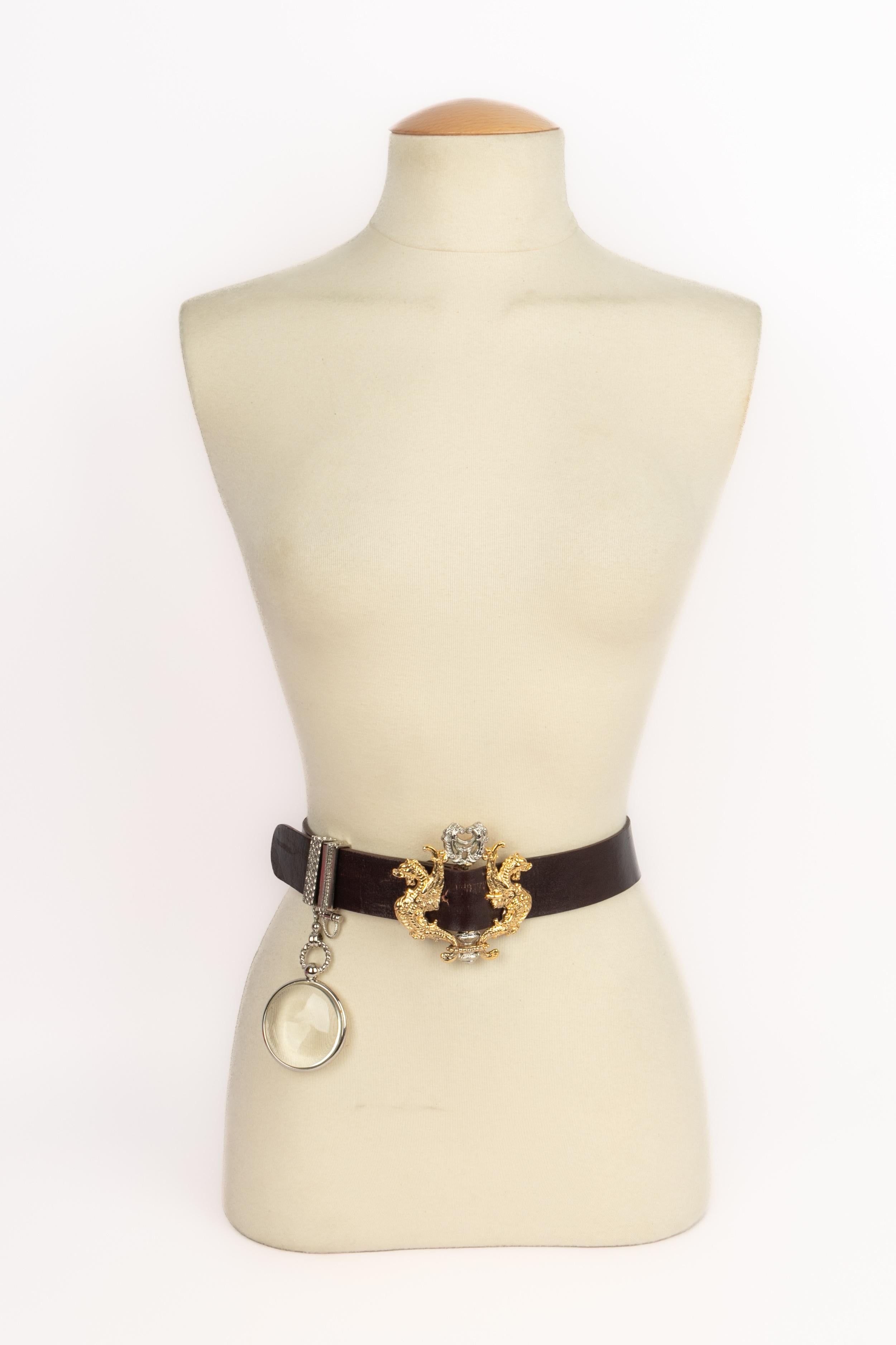 Gianfranco Ferré leather belt For Sale 4