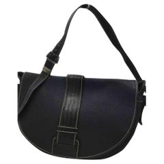 Vintage Gianfranco Ferré Leather Crossbody Bag in Blue