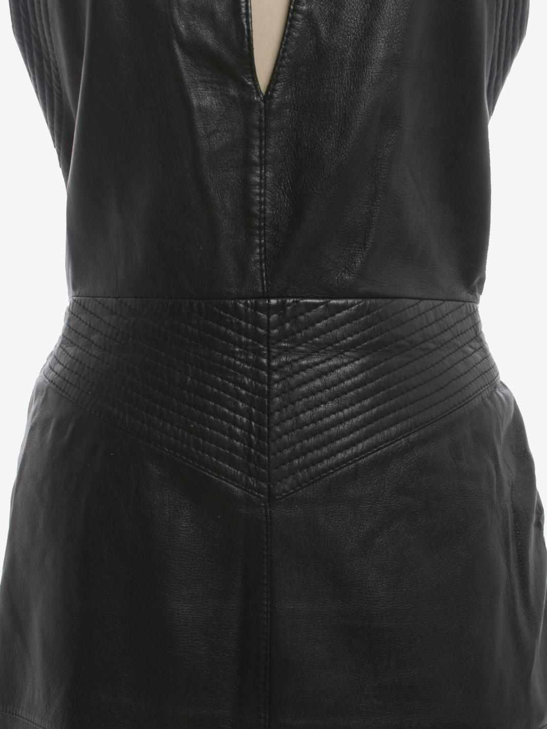 Gianfranco Ferré Leather Midi Dress - 80s For Sale 2