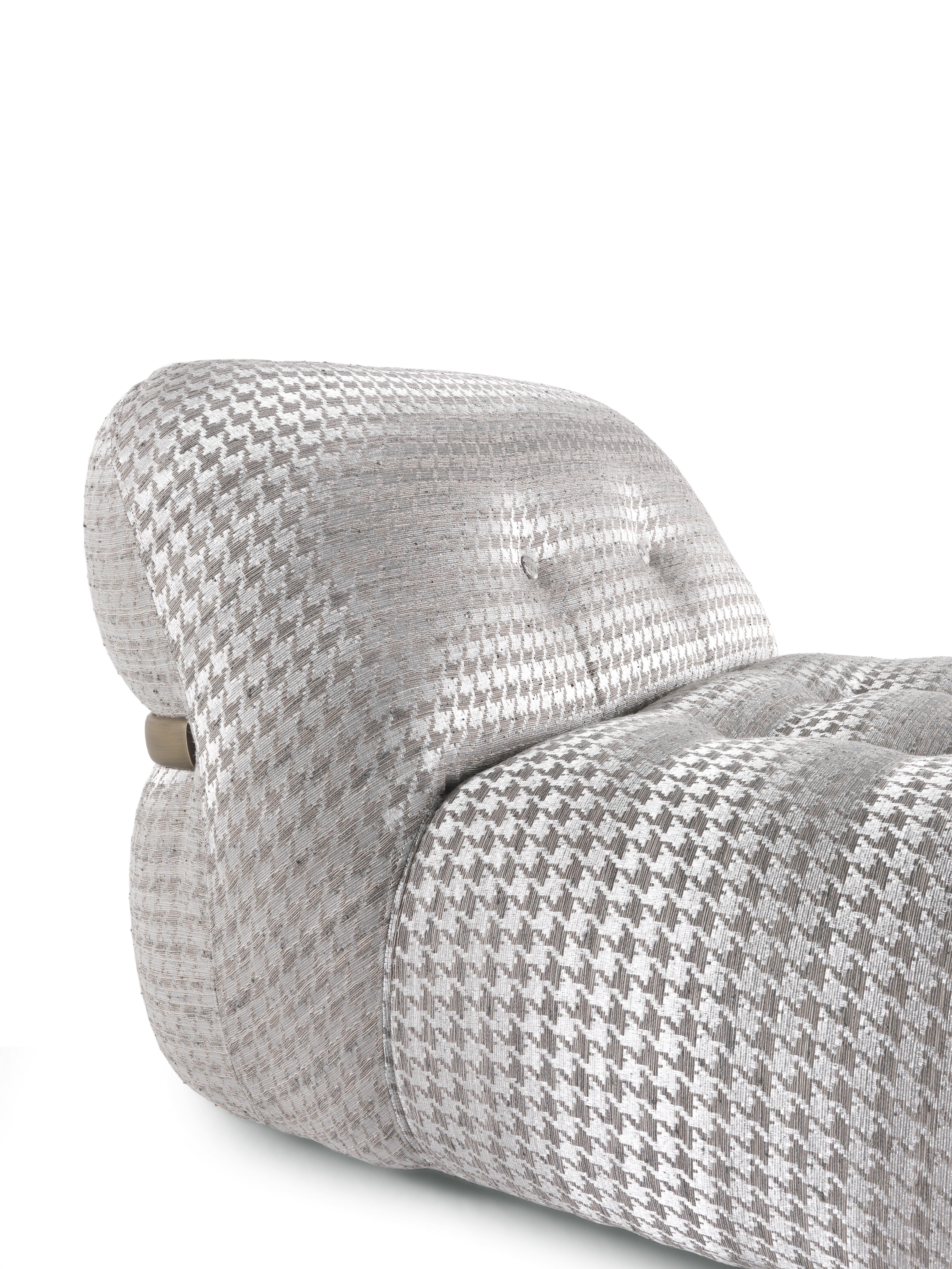 Modern 21st Century Leith Armchair in Knotted Chenille by Gianfranco Ferré Home
