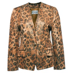 Gianfranco Ferre, blazer léopard avec lurex.