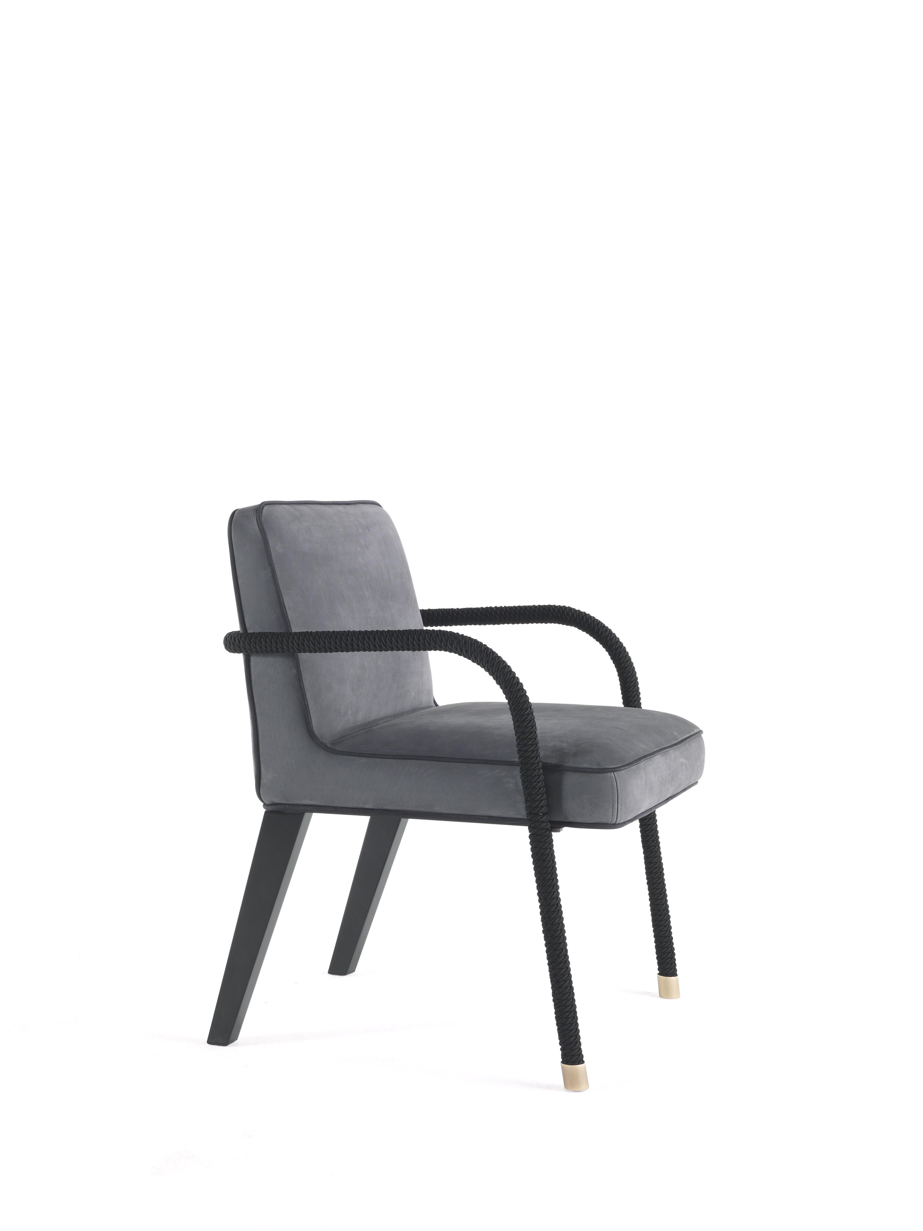 Modern 21st Century Loop Chair in Leather by Gianfranco Ferré Home For Sale