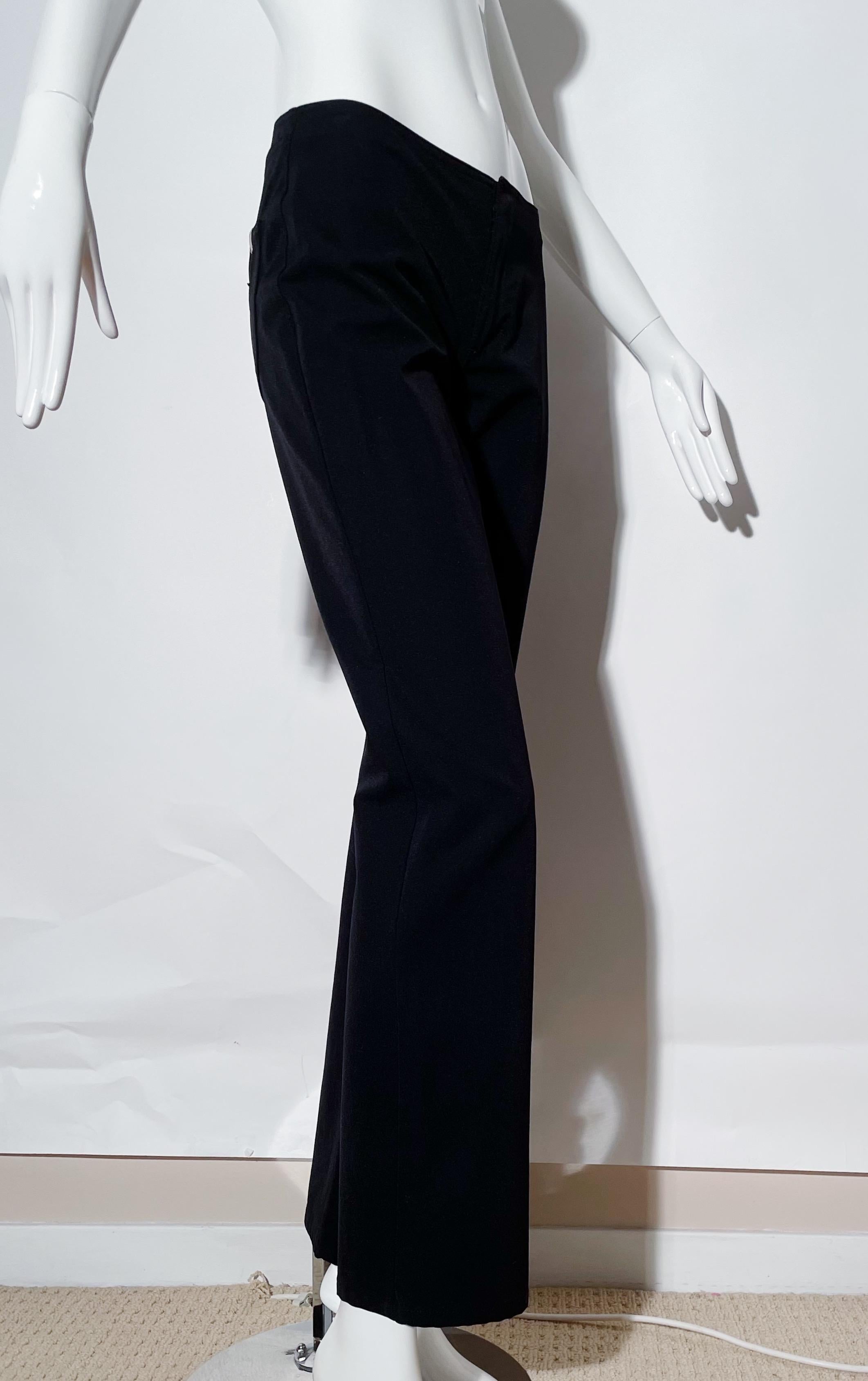 Gianfranco Ferre Low Rise Pants In Excellent Condition For Sale In Los Angeles, CA