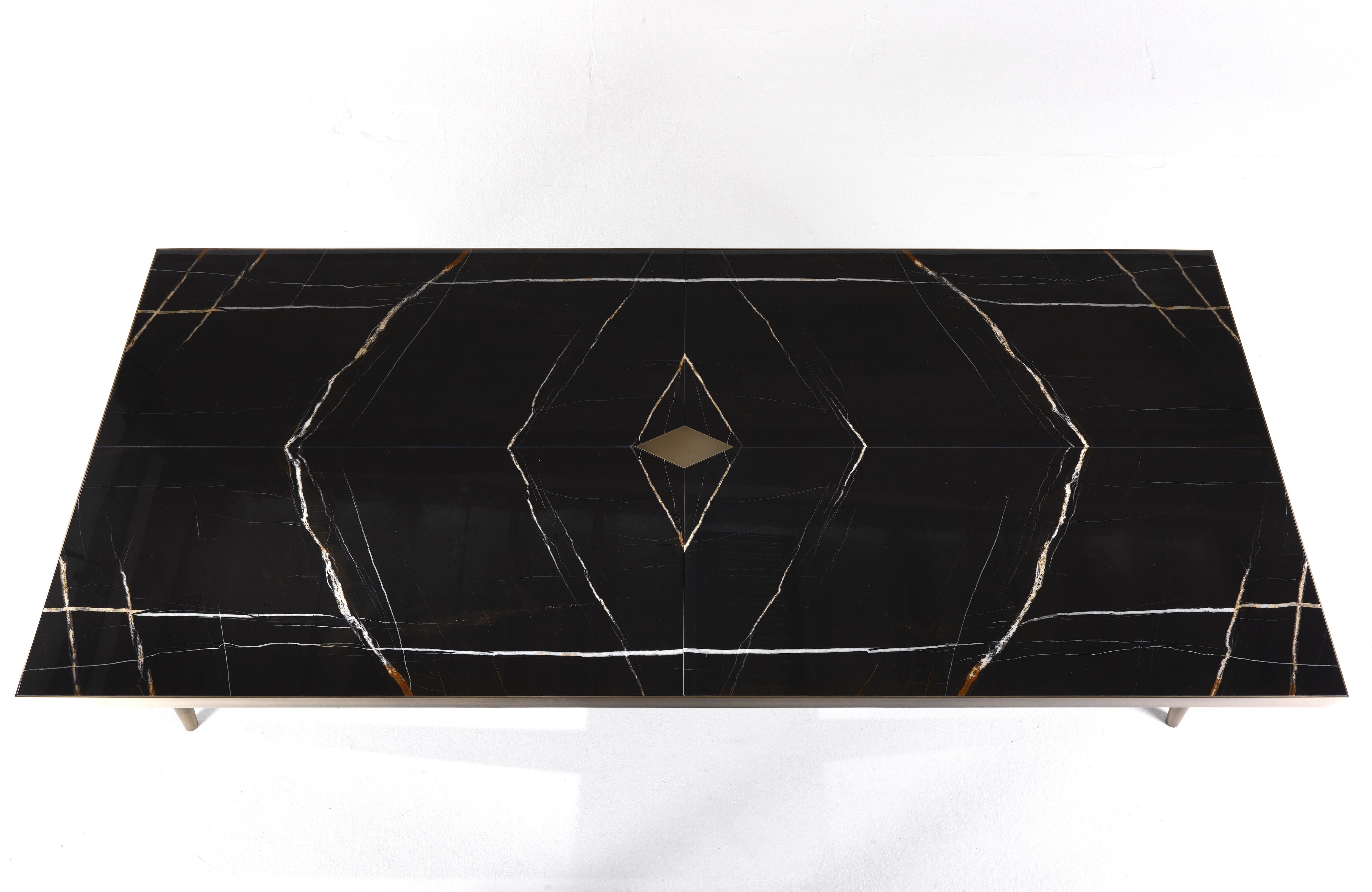 Modern 21st Century Mayfair Dining Table in Wood and Marble by Gianfranco Ferré Home For Sale