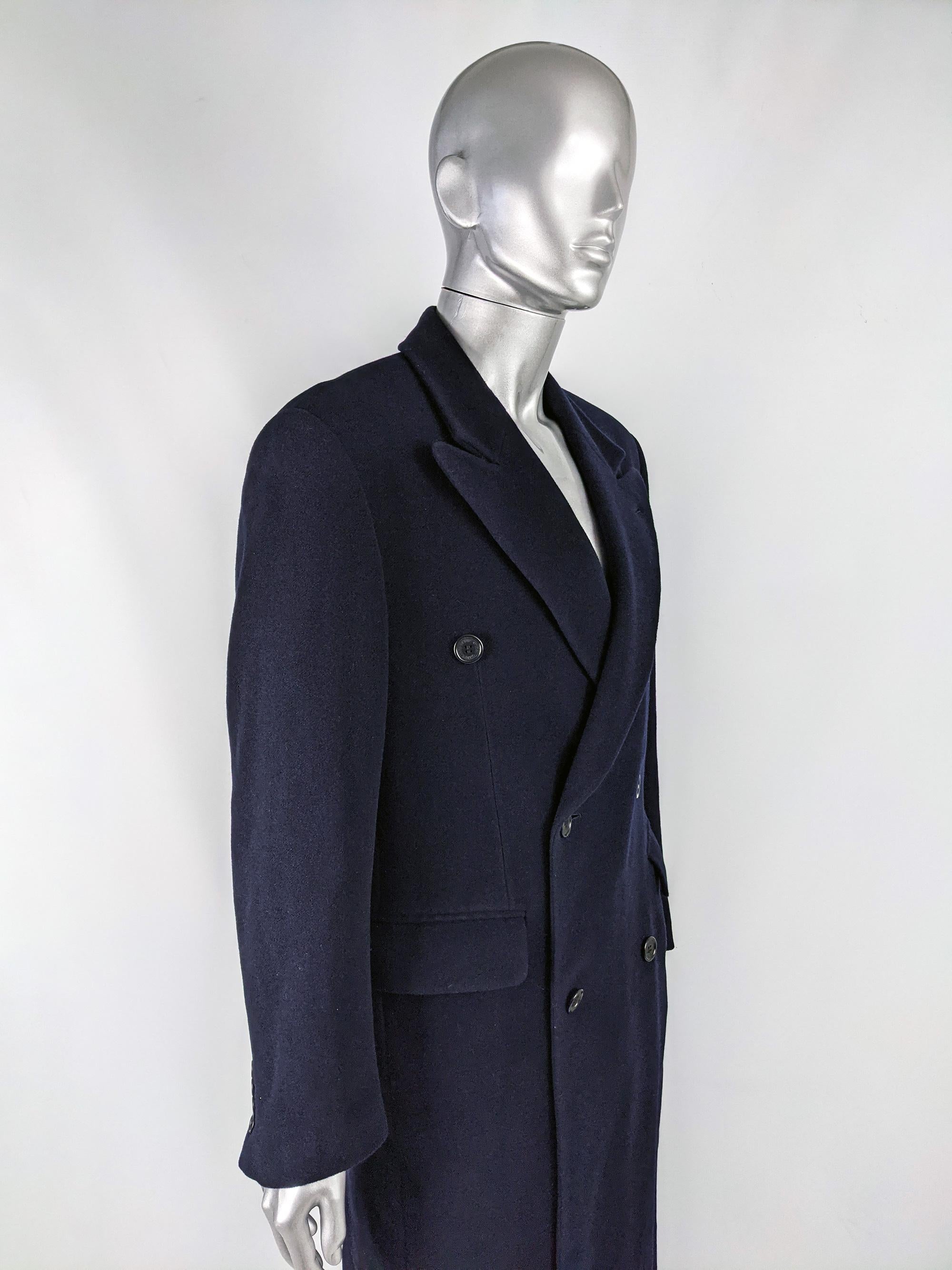 navy blue wool coat mens