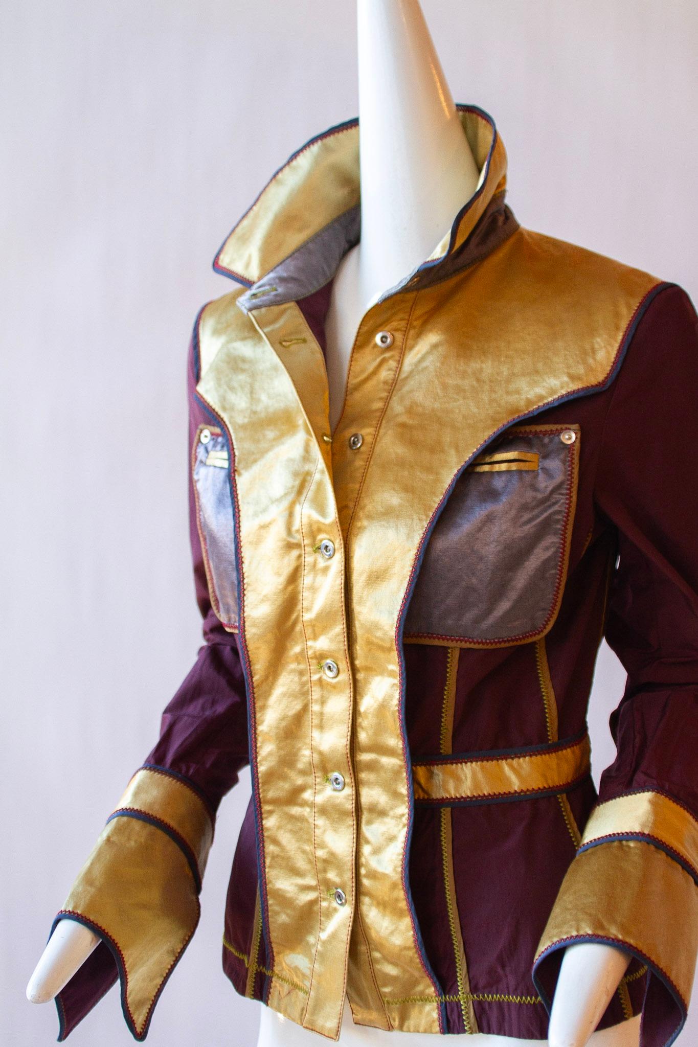 Women's Gianfranco Ferre Metallic Jacket  For Sale