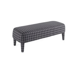 21st Century Mini Bench in Fabric by Gianfranco Ferré Home