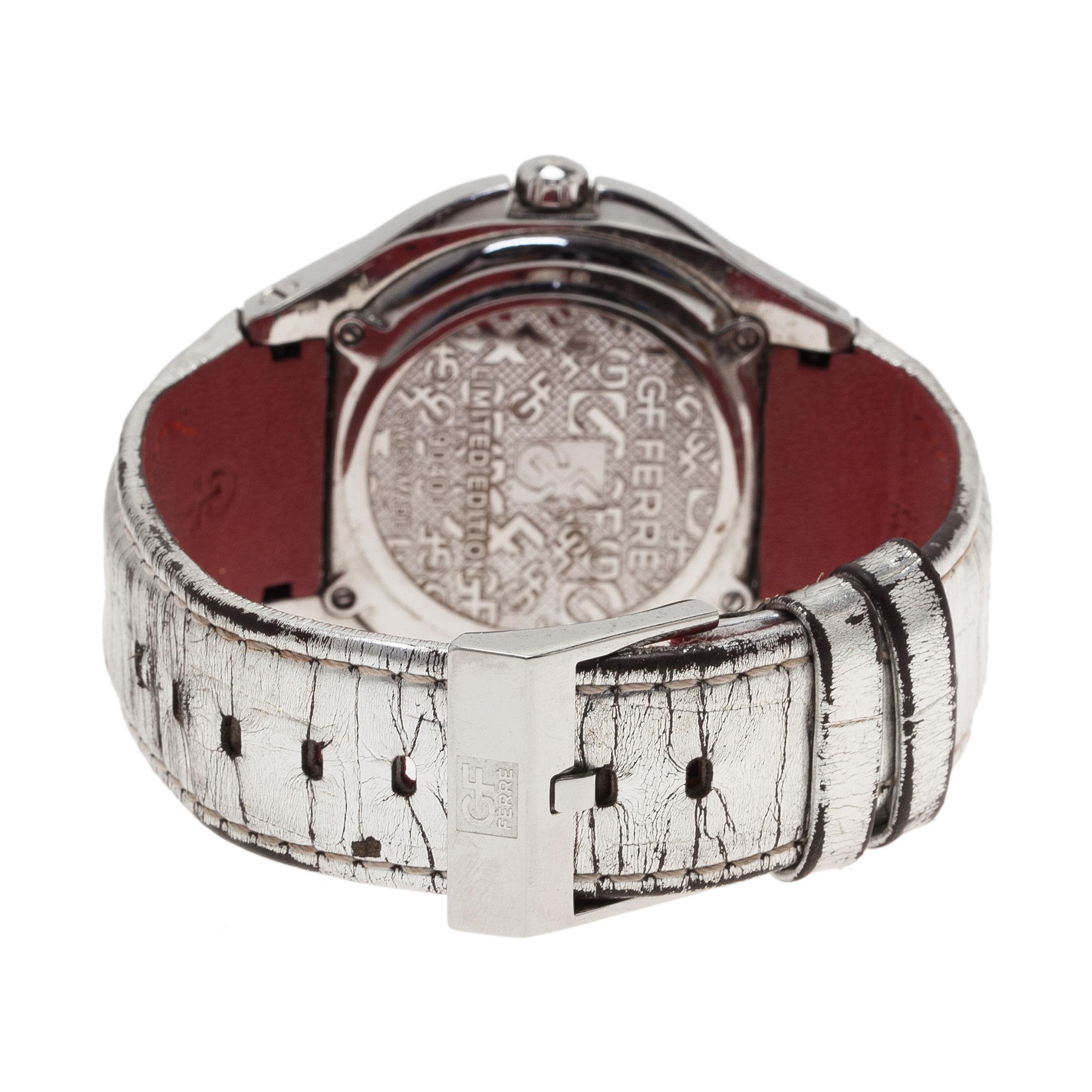  Montre-bracelet pour femme Gianfranco Ferre Mirror 9040J en édition limitée avec diamants 44MM Pour femmes 