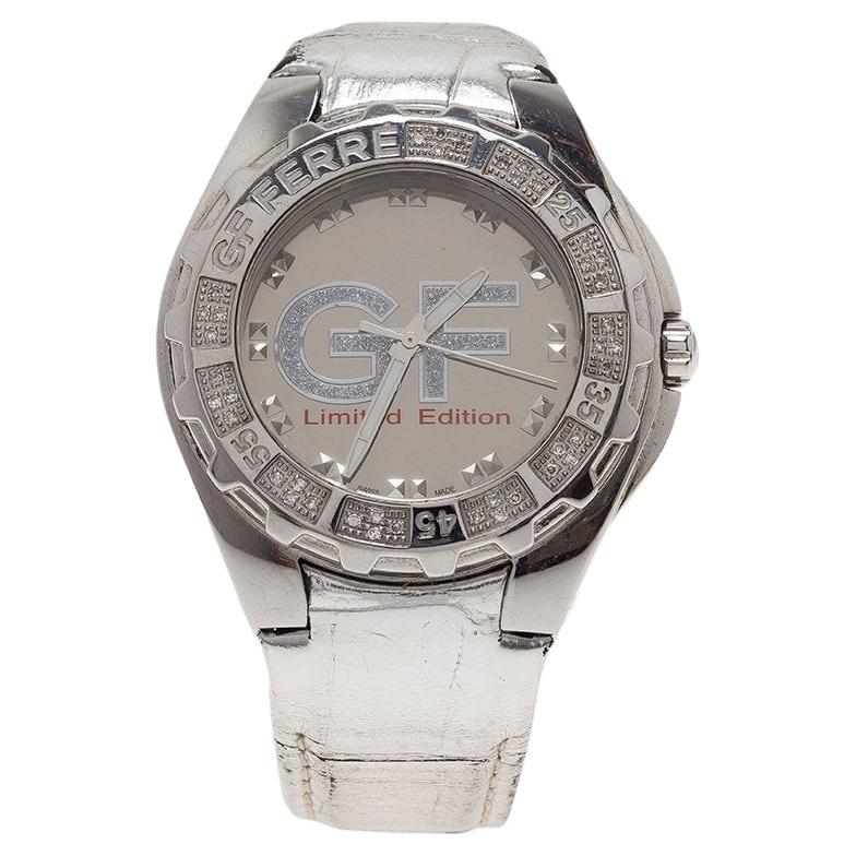 Montre-bracelet pour femme Gianfranco Ferre Mirror 9040J en édition limitée avec diamants 44MM