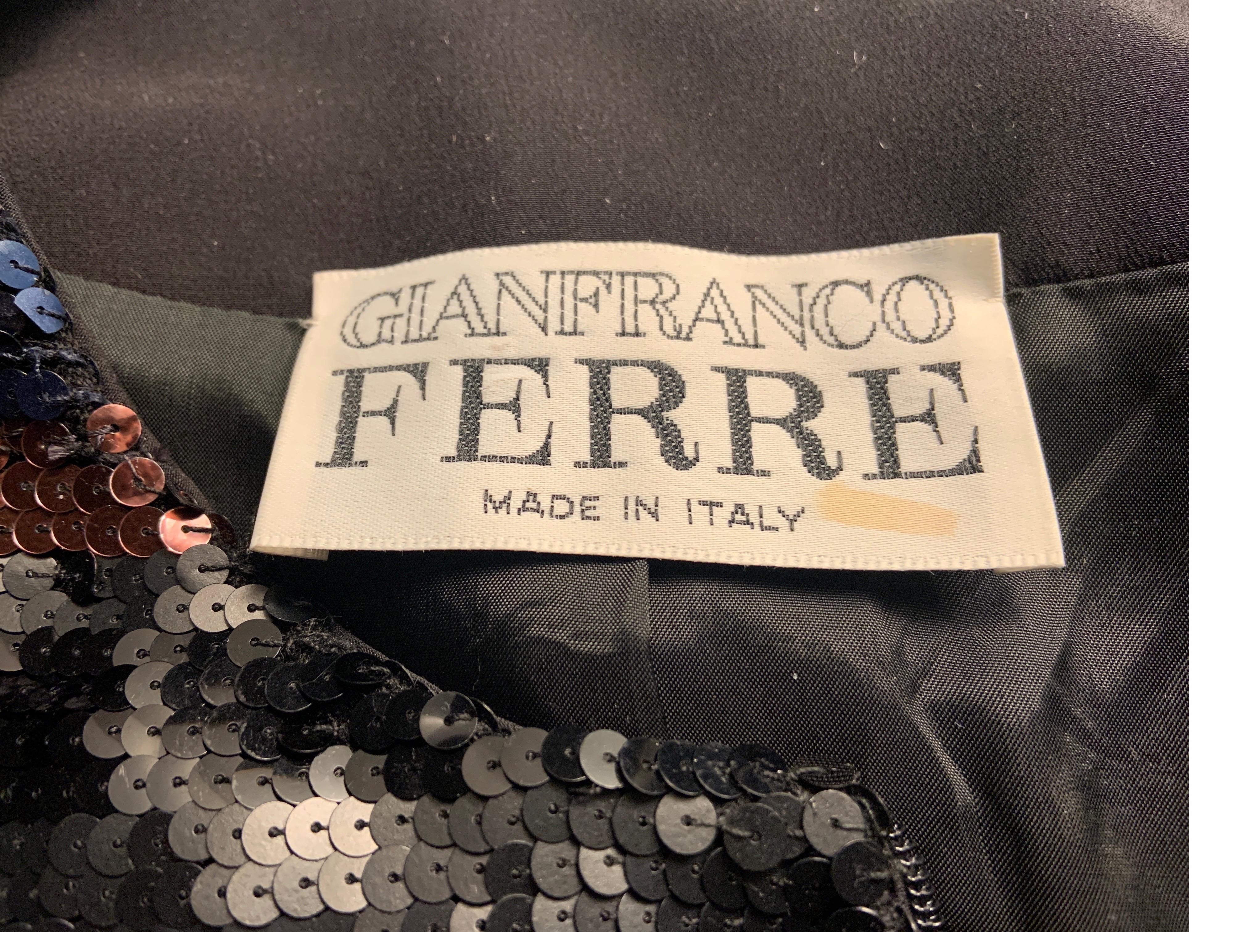 Gianfranco Ferre Multi Color Striped Zip Front Sequin Jacket For Sale 6
