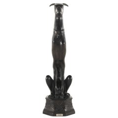 Gianfranco Ferre Neo Dog Decorational Element in Black Bronze