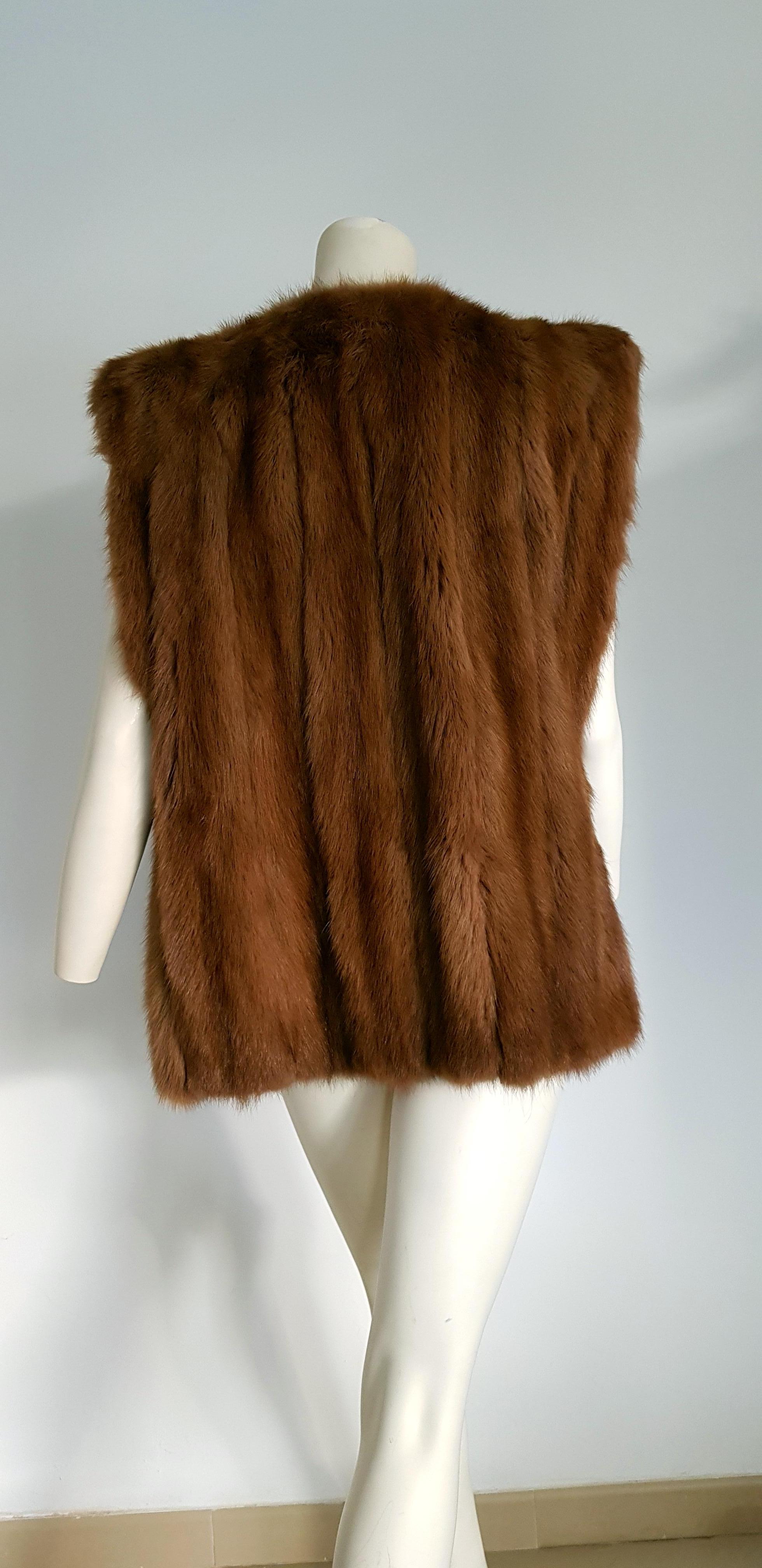 bear skin vest