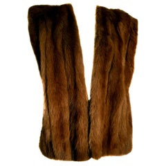 Gianfranco FERRÉ "New" Haute Couture wild Marten Brown Fur Vest Gilet - Unworn