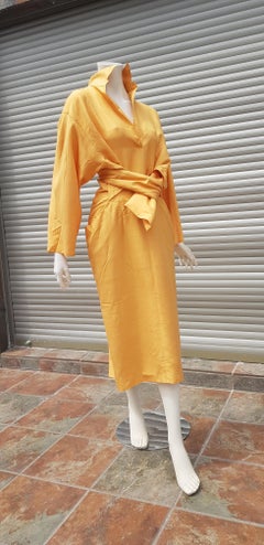 Gianfranco FERRÉ "New" Haute Couture Yellow Silk Shantung Dress - Unworn