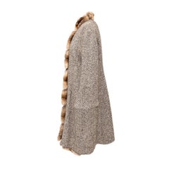 Gianfranco Ferré Overcoat with Fur Inserts - '90s