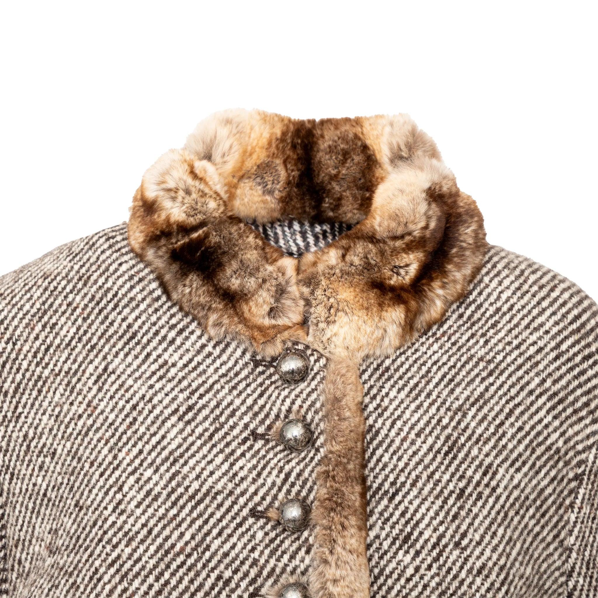 Gianfranco Ferré Cappotto con inserti in pelliccia - Anni '90 In condizioni buone in vendita a Milano, IT