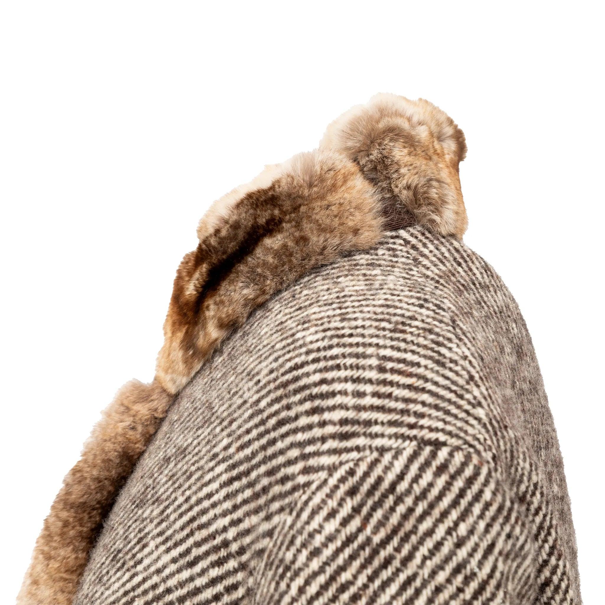 Donna Gianfranco Ferré Cappotto con inserti in pelliccia - Anni '90 in vendita