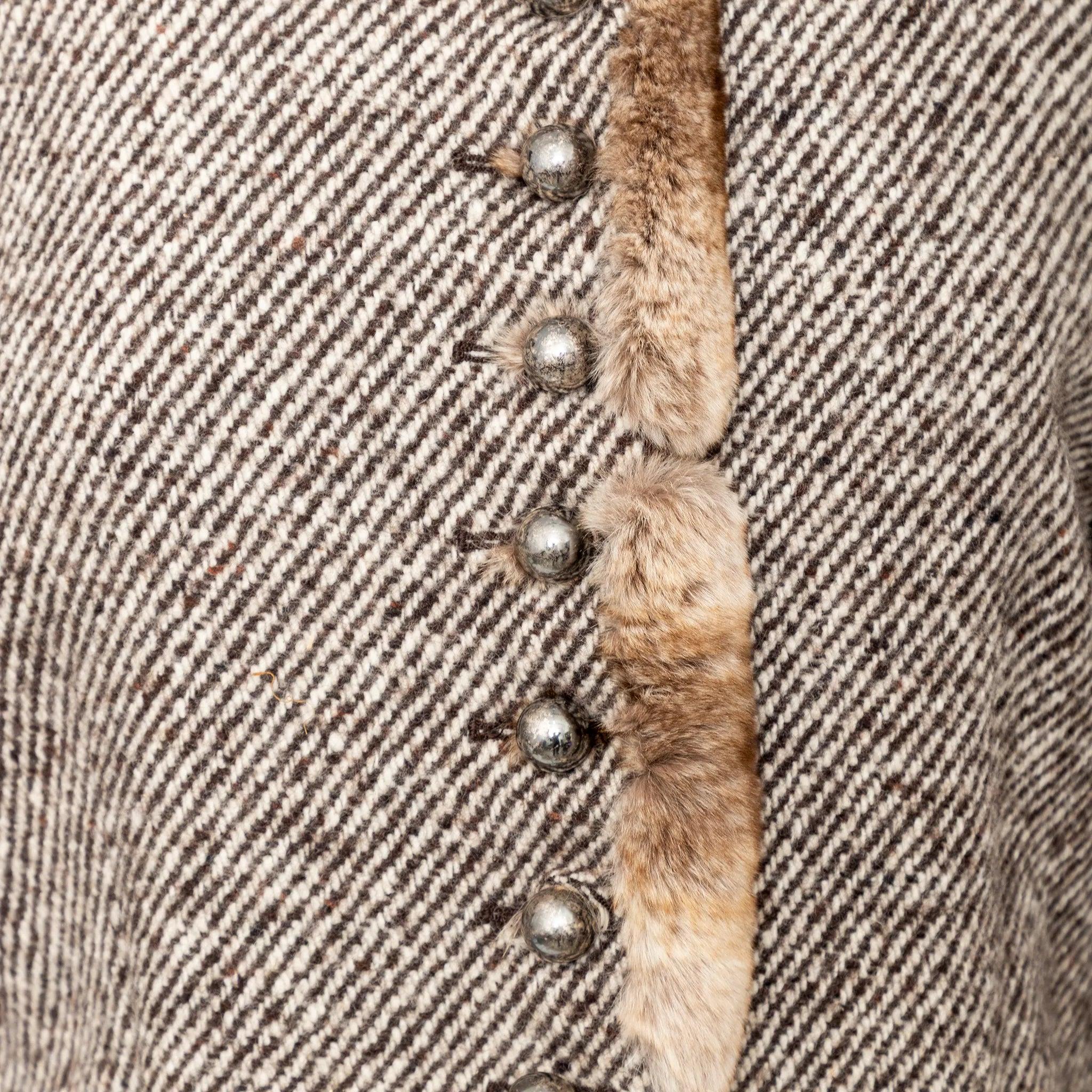 Gianfranco Ferré Cappotto con inserti in pelliccia - Anni '90 in vendita 2