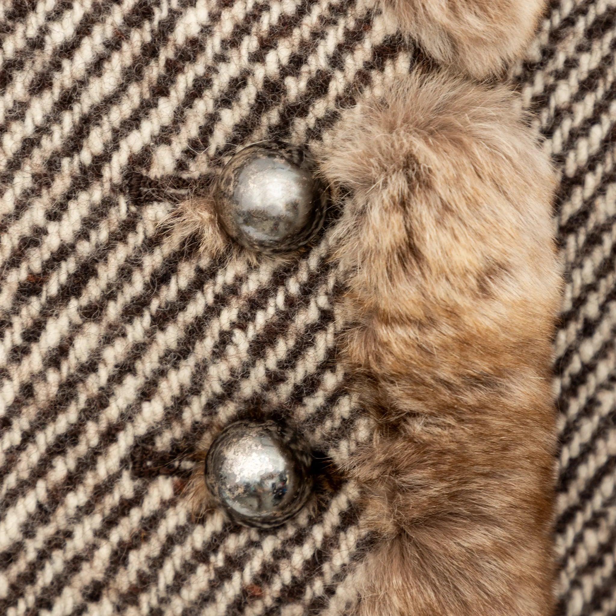 Gianfranco Ferré Cappotto con inserti in pelliccia - Anni '90 in vendita 4