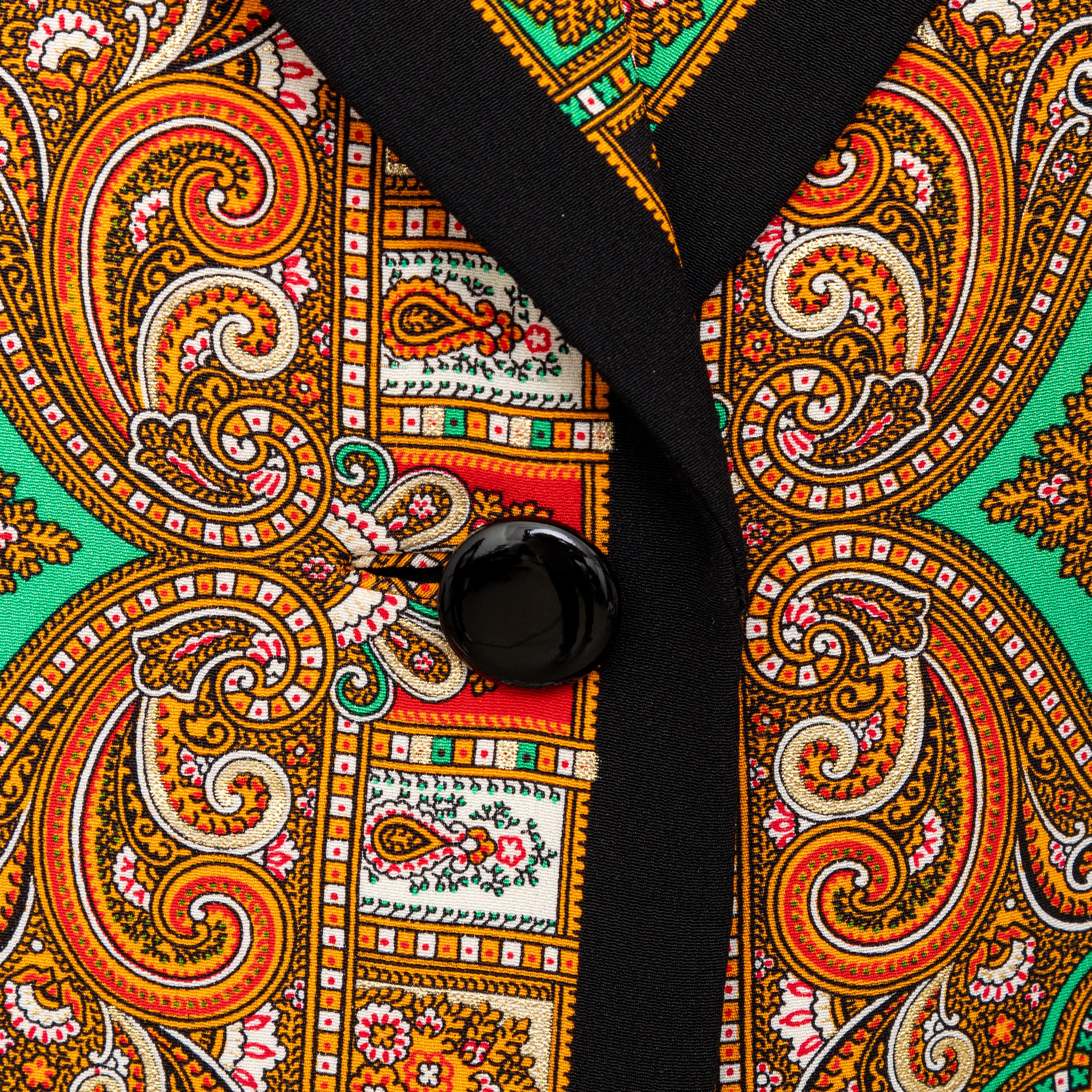 Brown Gianfranco Ferré Paisley Printed Jacket - '90s For Sale