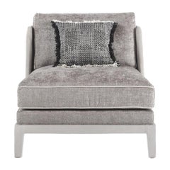 Gianfranco Ferré Peggy Armchair in Grey Fabric