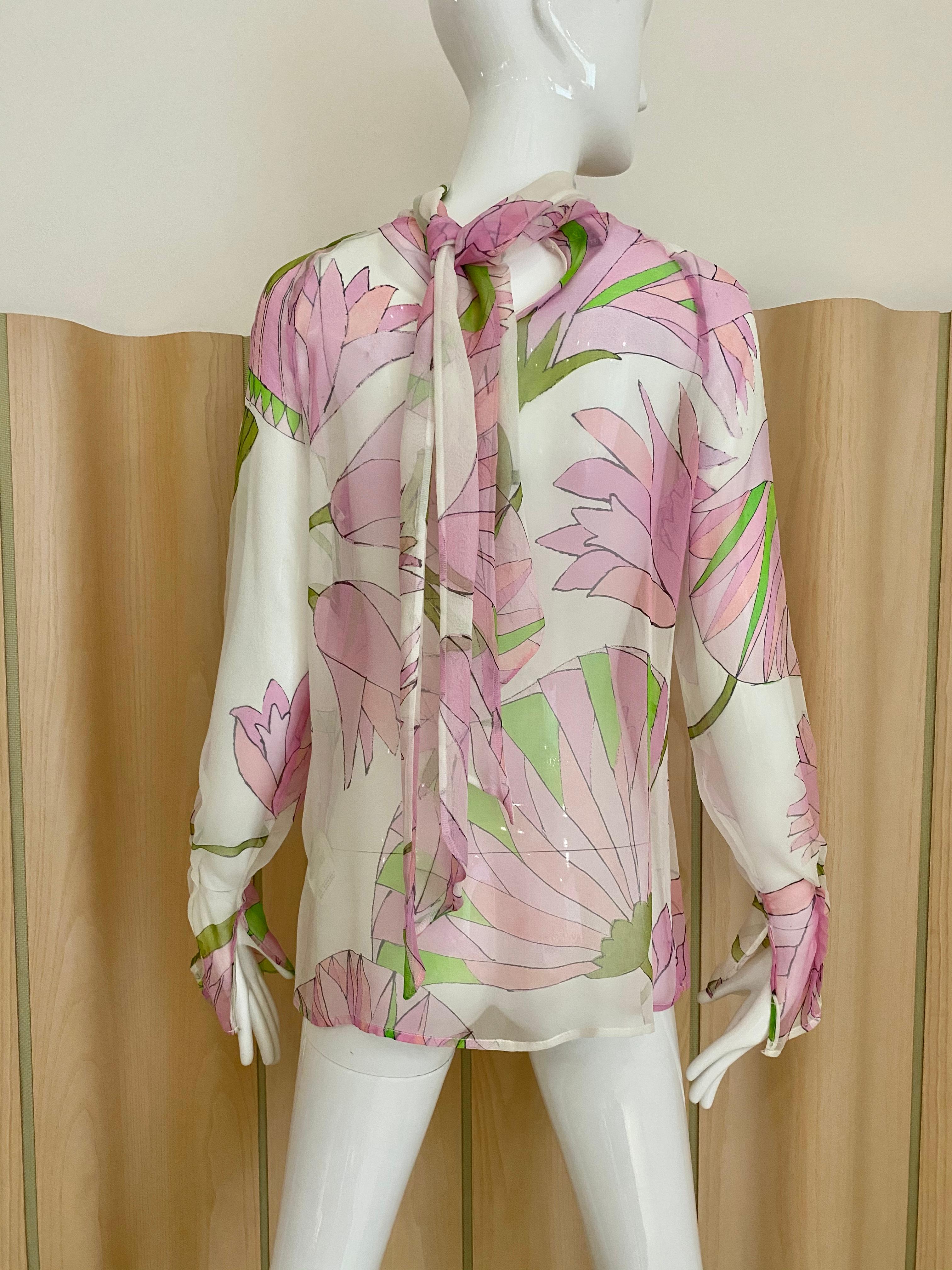 floral print silk blouses
