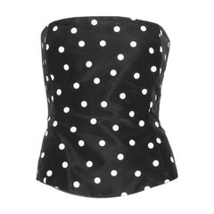Vintage Gianfranco Ferre Polka Dot Bustier Circa 1990
s