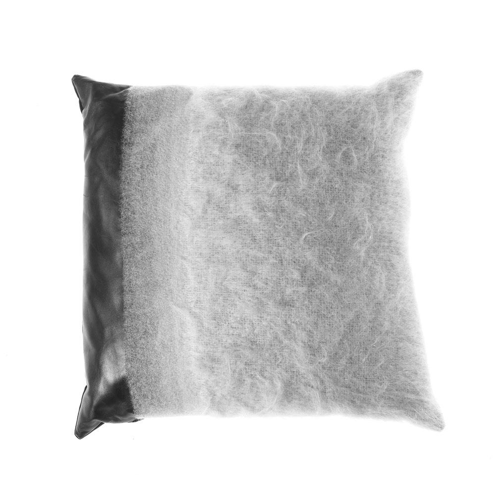 Gianfranco Ferré Precious Pillow in Grey Fabric with Mohair For Sale