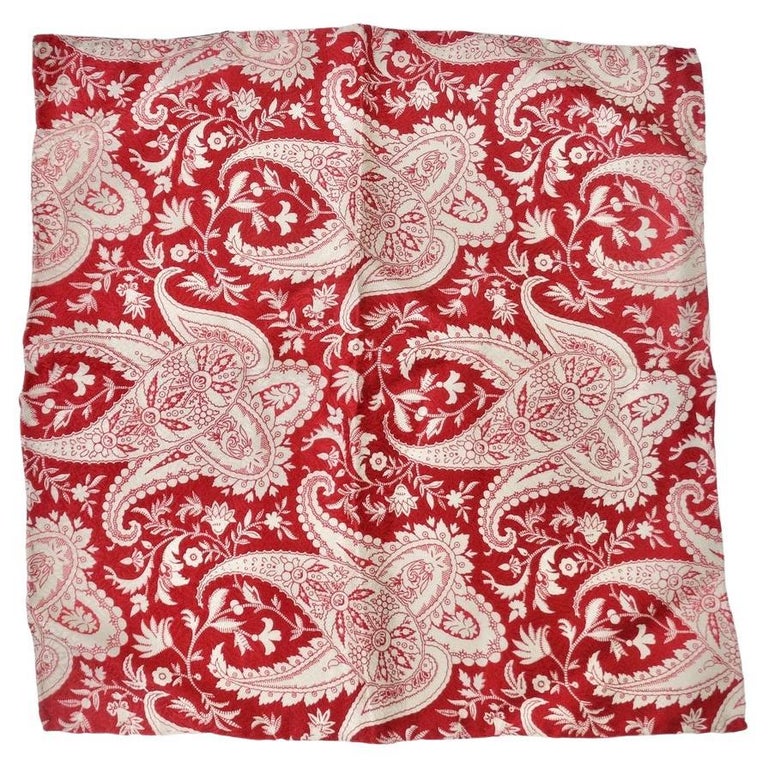 Louis Vuitton Red Crazy In Lock Print Square Silk Scarf at 1stDibs