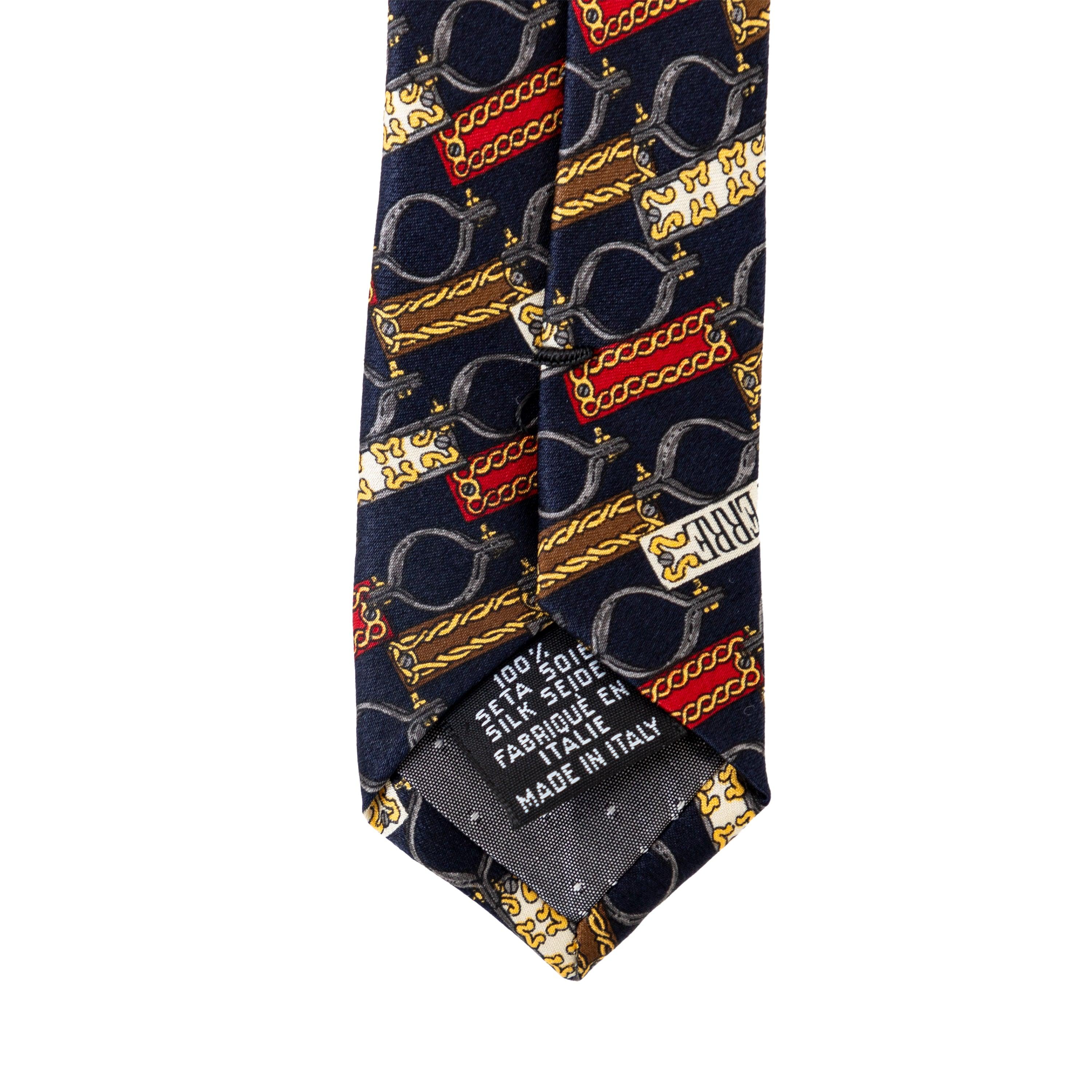 Men's Gianfranco Ferré Printed Silk Tie - '90s For Sale