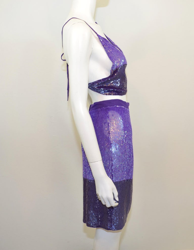 GF Ferre Purple Short Flannel Skirt