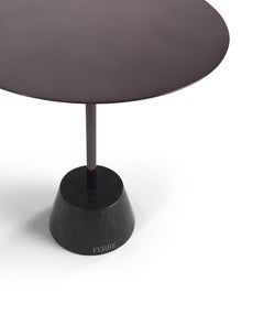 21st Century Queens Side Table in Black Chrome Finish by Gianfranco Ferré Home
