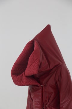 Gianfranco Ferré Rare Oversized Red Leather Jacket
