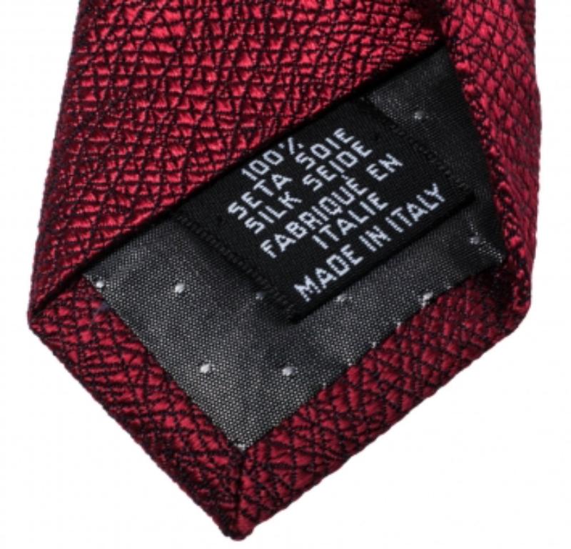 Brown Gianfranco Ferre Red Jacquard Silk Traditional Tie For Sale