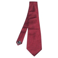 Gianfranco Ferre Red Jacquard Silk Traditional Tie