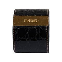 Bracciale in pelle rigida Gianfranco Ferré - Anni '80