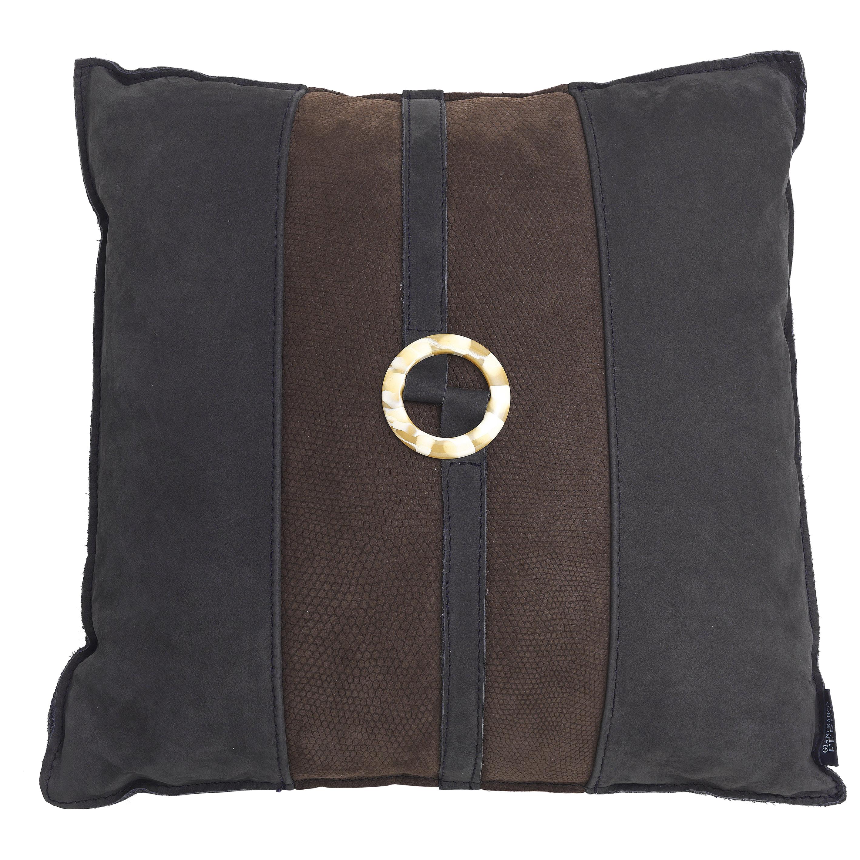 21st Century Ring_2 Decorative Cushion in Suede by Gianfranco Ferré Home For Sale