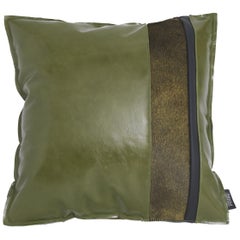 21st Century Road_5 Decorative Cushion in Leather by Gianfranco Ferré Home