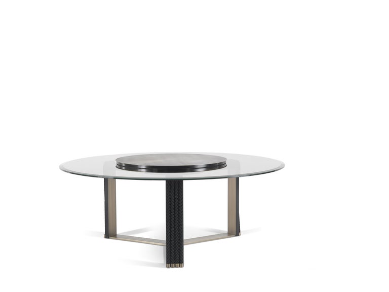 21st Century Glasgow Dining Table with Decorative Ropes by Gianfranco