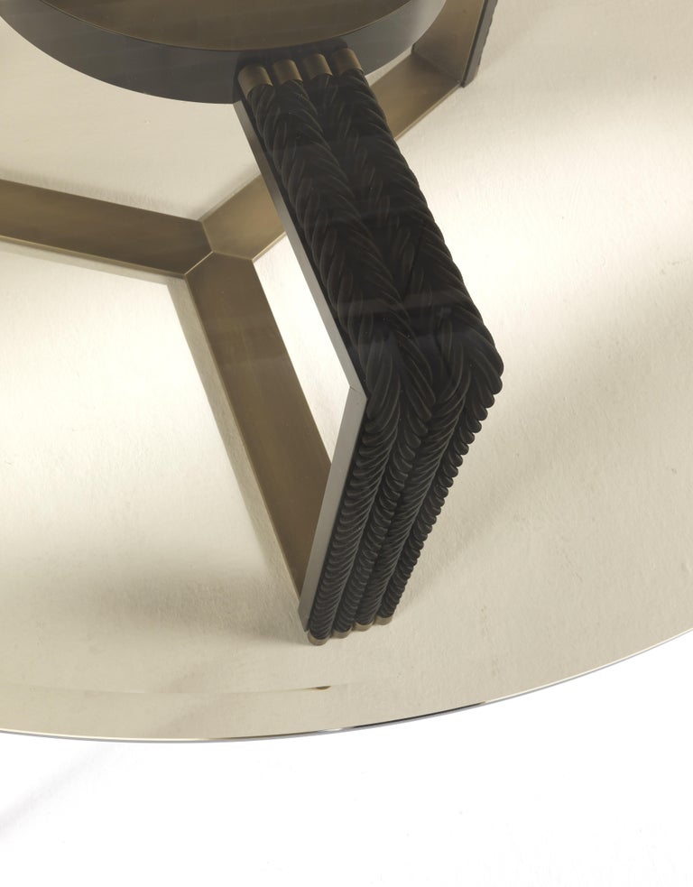 21st Century Glasgow Dining Table with Decorative Ropes by Gianfranco