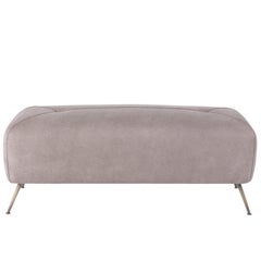 Gianfranco Ferre Rowe Pouf in Beige Fabric