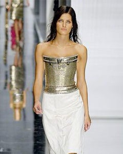 Gianfranco Ferrè S/S 2008 Embellished Black Top