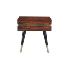 21st Century Sean Night Table in Rosewood by Gianfranco Ferré Home