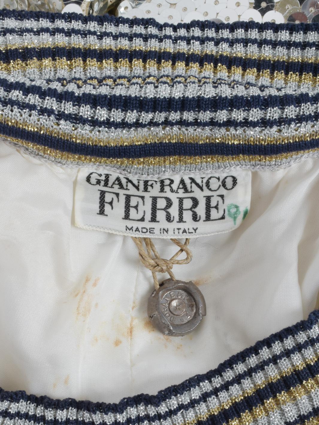 Gianfranco Ferré Sequined Capri Pants - 80s For Sale 1